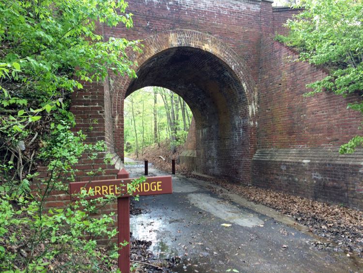 Historic Barrel Bridge on Fairfax Cross County Trail segment 0