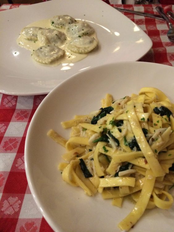 Housemade pasta at Pazzo Pomodoro