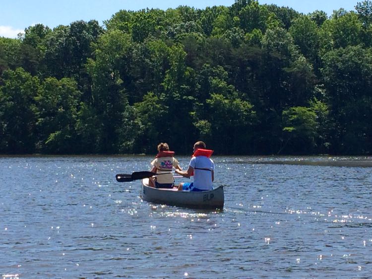 Canoeing on Burke Lake