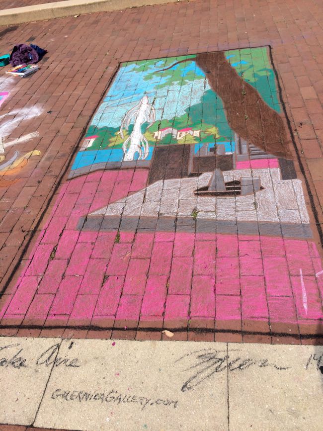 Chalk on the Water at Lake Anne Reston Fun in Fairfax VA