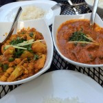 Phool Gobi and Chicken Vindaloo