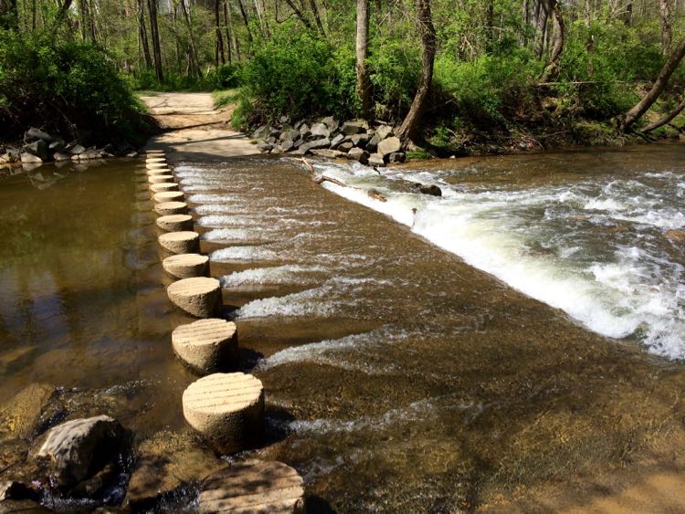 Stream crossing on Fairfax CCT segment 9