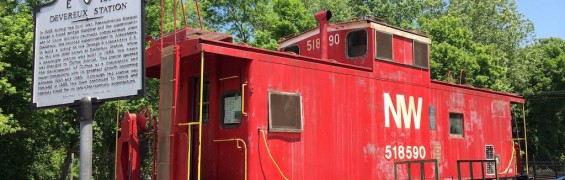 Enjoy the Charms of Clifton Virginia Red caboose in Clifton VA
