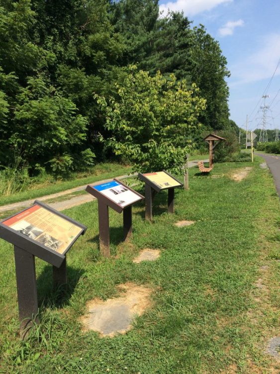 historic markers on Hunter Mill Road