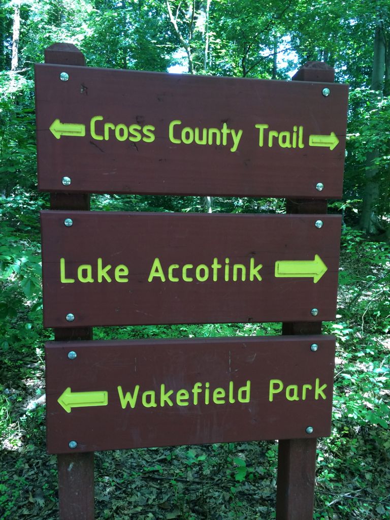 Lake Accotink trail sign
