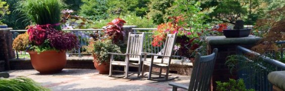 6 Favorite Scenic Places to Relax in Fairfax County Virginia Meadowlark Botanical Garden rockers
