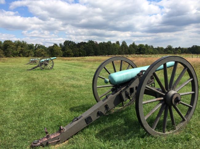 Cannons on the Manassas Battlefield