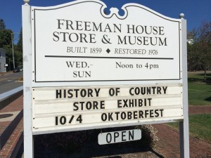 Freeman House sign