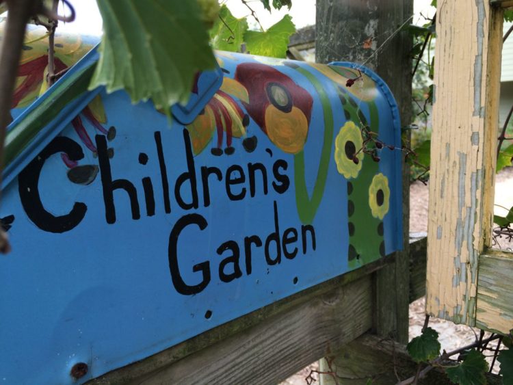 A colorful welcome to the Childrens Garden at Green Spring Gardens