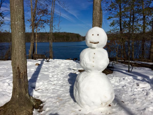 Happy winter at Burke Lake