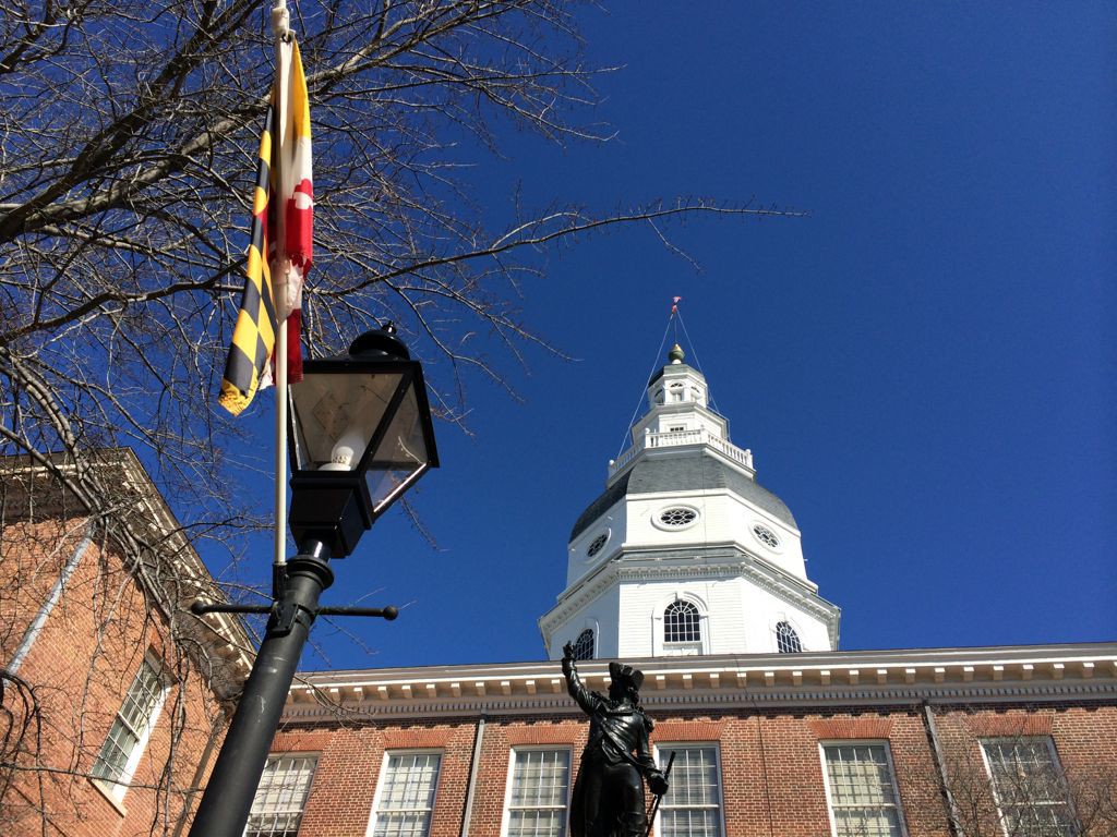 Maryland State House in Annapolis Maryland