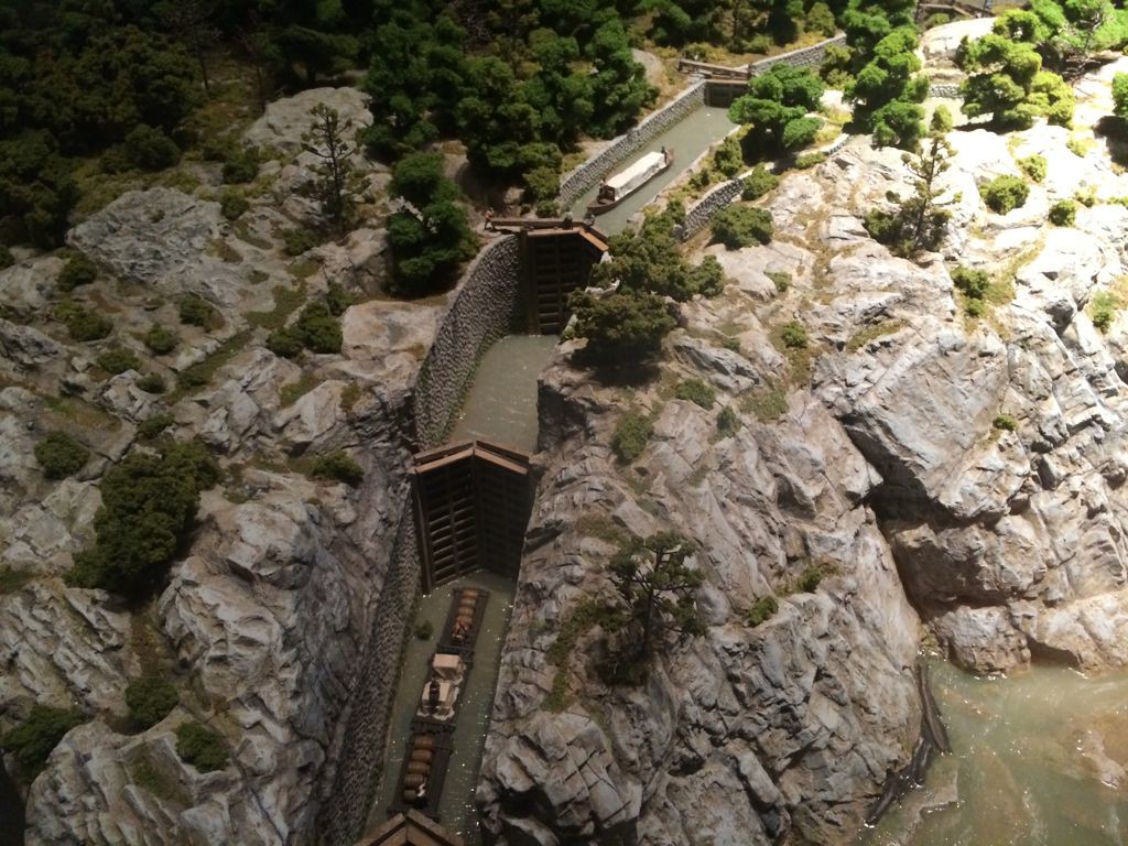 Patowmack canal model at Mount Vernon