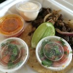 Beef tacos from Cerritos Ppuseria