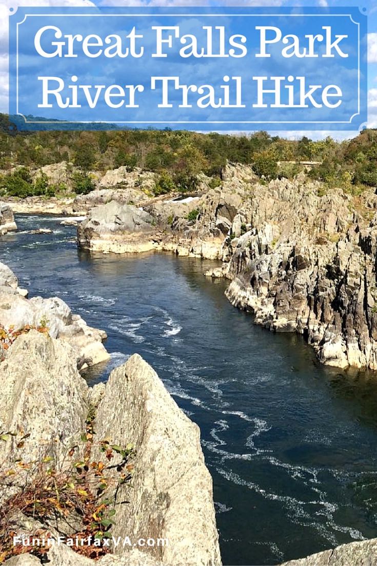 The River Trail in Great Falls Park, Virginia, offers dramatic Potomac and Mather Gorge views on a moderate hike with wonderful nature, and history.