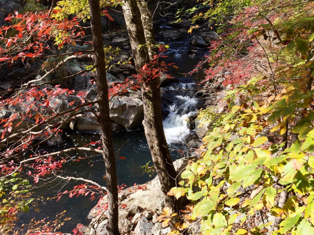 Colorful waterfall Difficult Run