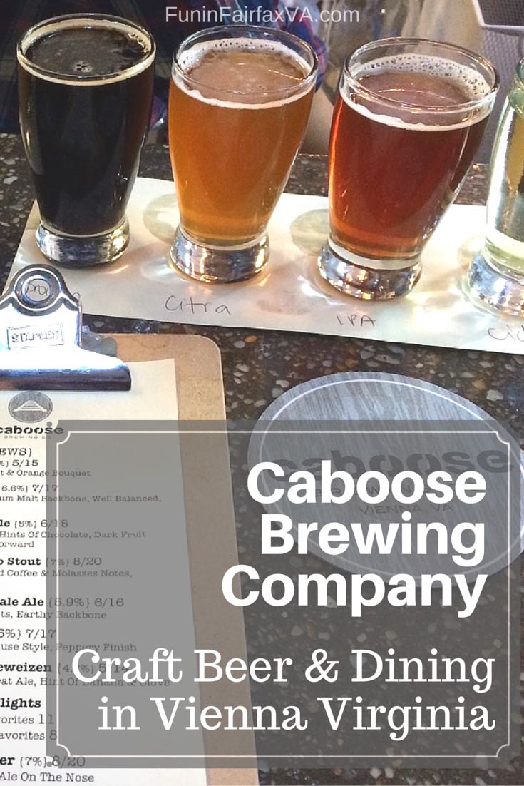 Caboose Brewing Company, next to the W&OD bike trail in Vienna, combines wonderful craft beer with delicious, locally-sourced food in an inviting new space.