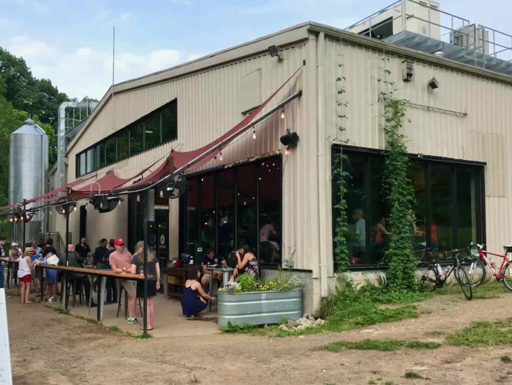 Caboose Brewing Company Patio in Vienna Virginia