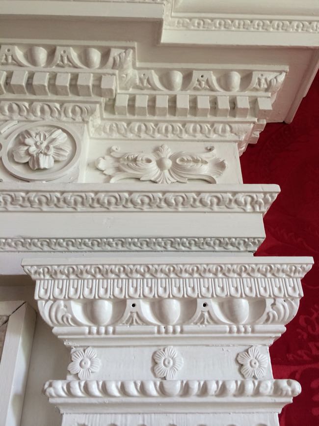 Fireplace carving detail