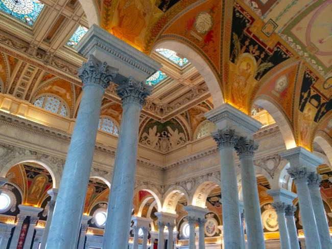 The Library of Congress is a beautifully romantic place in Washington DC