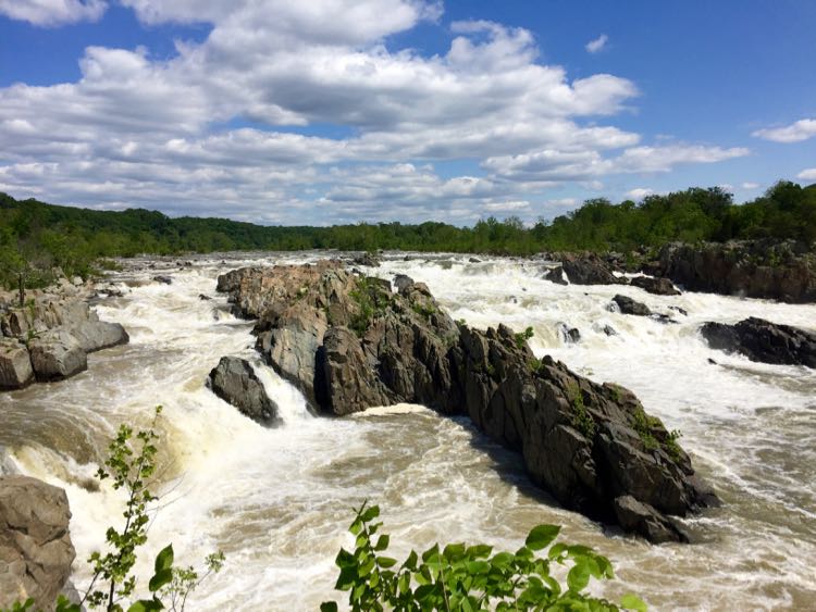 Great Falls Park waterfalls from overlook 1