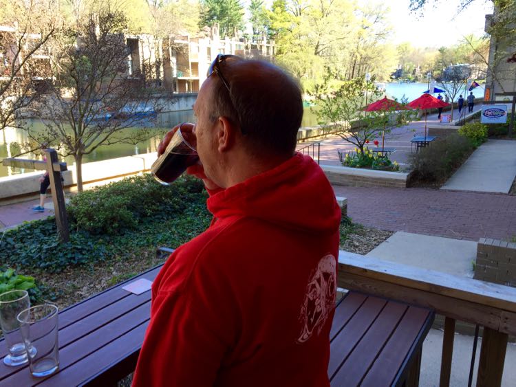 Lake Anne Brew House patio view Reston