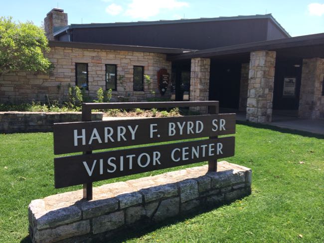 Centro de Visitantes de Byrd Parque Nacional de Shenandoah Virginia