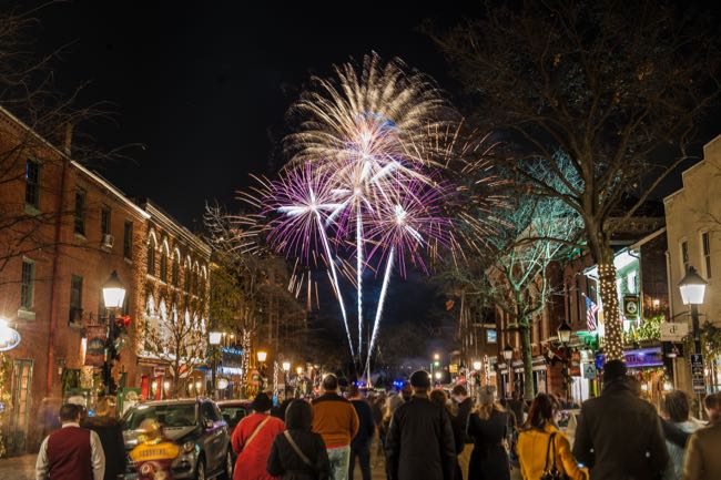 First Night, one of 12 holiday favorites from Northern Virginia experts that honor the season with festive parades, unique celebrations, light displays, and visits with Santa. Photo: J Clifford for Visit Alexandria