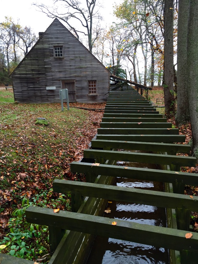 Grist mill race Stratford Hall