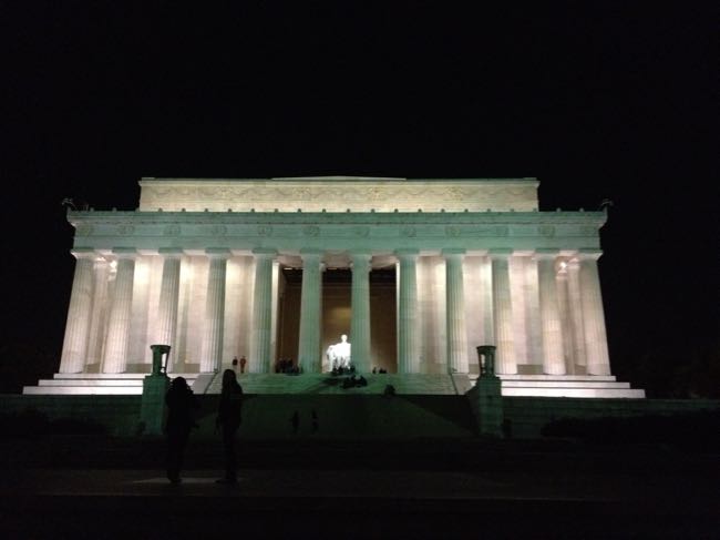 Lincoln Memorial at night, DC