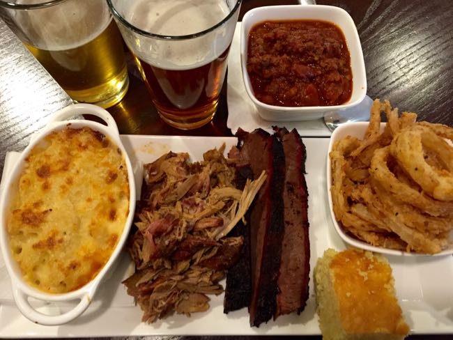 Mookie's BBQ in Great Falls, Virginia, offers delicious barbecue standards plus less common smoked meats in a comfortable, spacious restaurant with full bar.