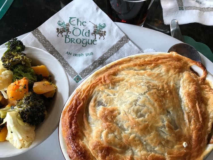 Irish Beef Pie at The Old Brogue in Great Falls VA