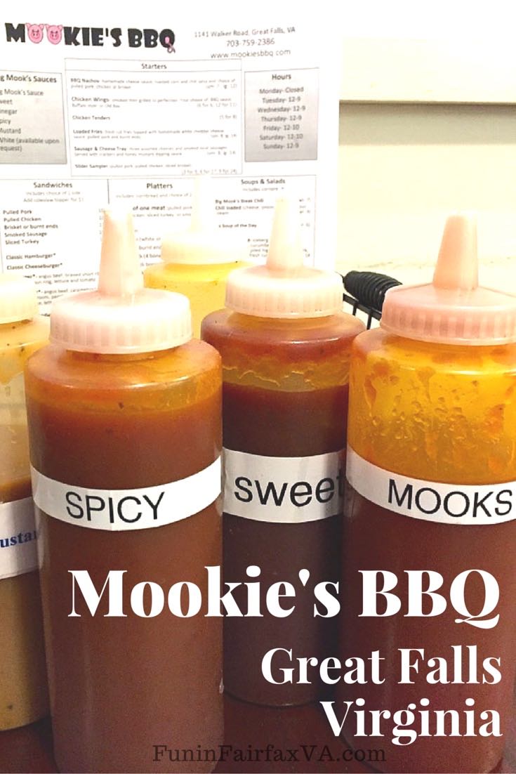 Mookie's BBQ in Great Falls, Virginia, offers delicious barbecue standards plus less common smoked meats in a comfortable, spacious restaurant with full bar.