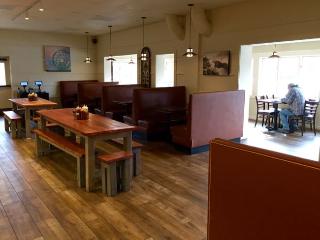 Mookie's BBQ dining spaces