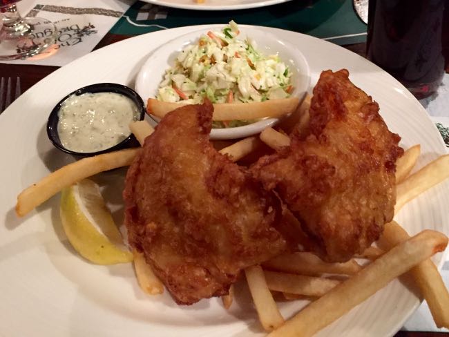 Pub favorite fish and chips