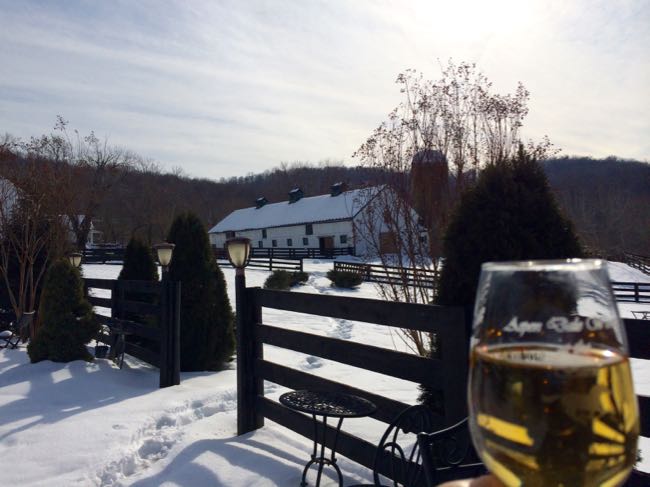 Aspen Dale Winery view in Loudoun County VA