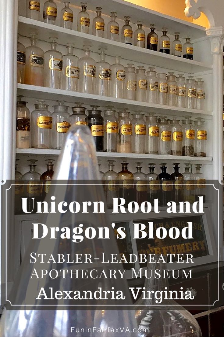 The unique and historic Stabler-Leadbeater Apothecary Museum is the fascinating home of unicorn root and dragon's blood in Old Town Alexandria, Virginia.