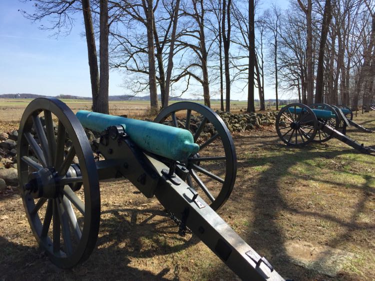 Cannon on Seminary Ridge Gettysburg NMP