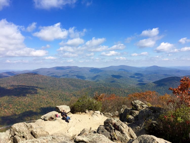 Relaxing at Marys Rock Shenandoah NP