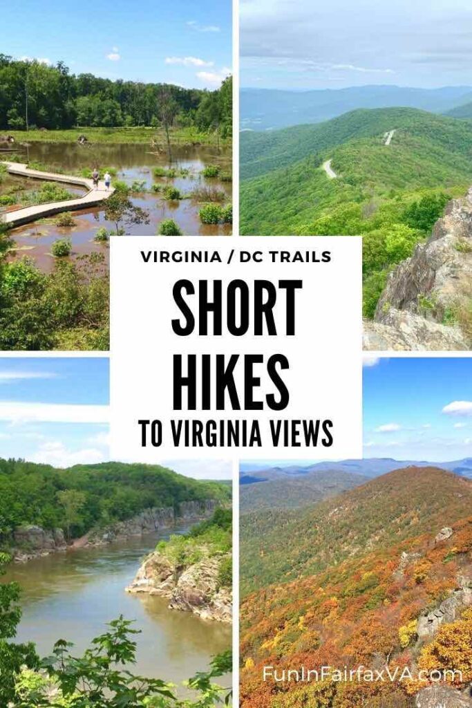 These fun short hikes lead to overlooks with gorgeous Virginia views.