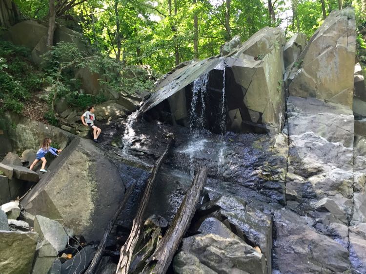 Exploring Windy Run rock jumble