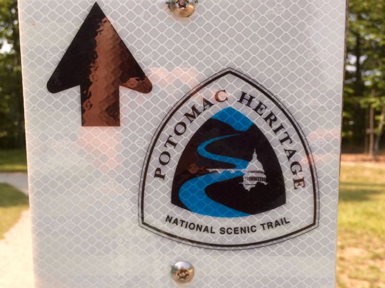 Look for this marker on Potomac Heritage Trail hikes