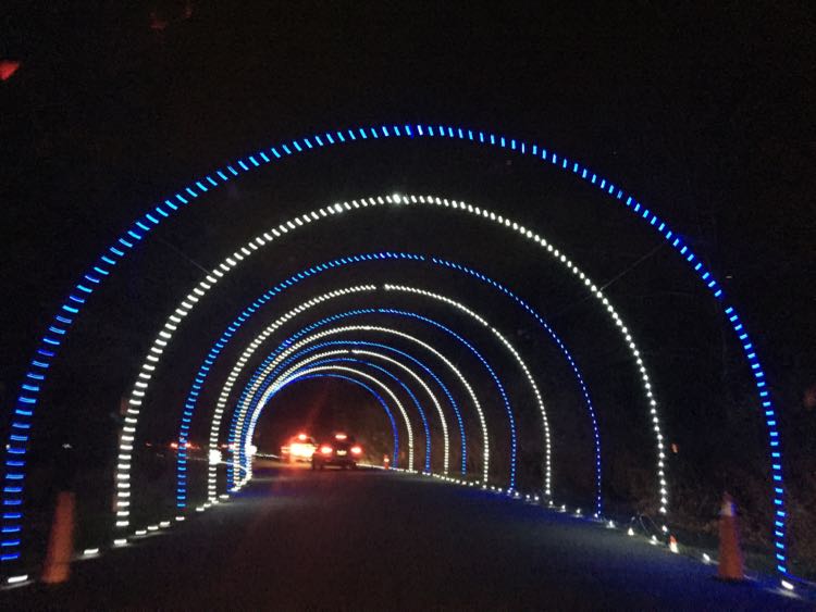 Bull Run Festival of Lights tunnel