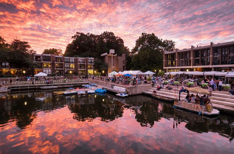 Lake Anne Jazz Festival sunset photo by Charlotte Geary