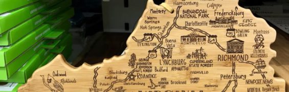 Virginia Gift Guide for Residents and Travelers Who LOVEVA Virginia Cutting Board