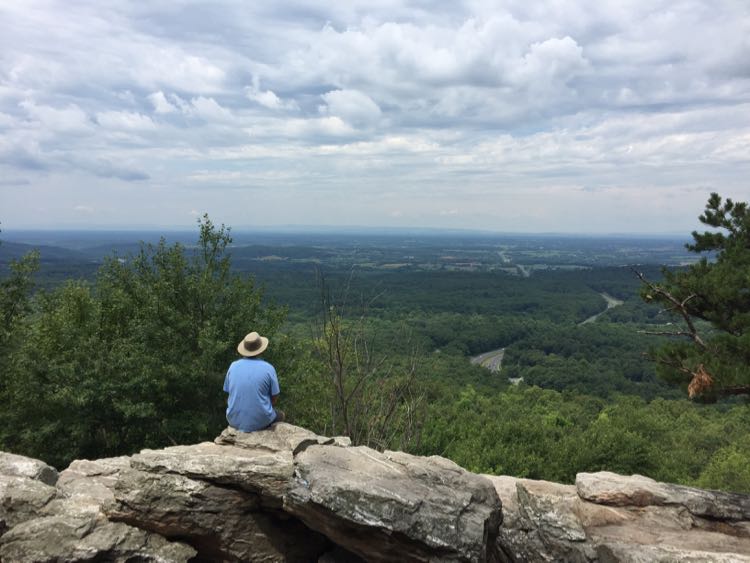 Relaxing on the Bears Den Overlook hike