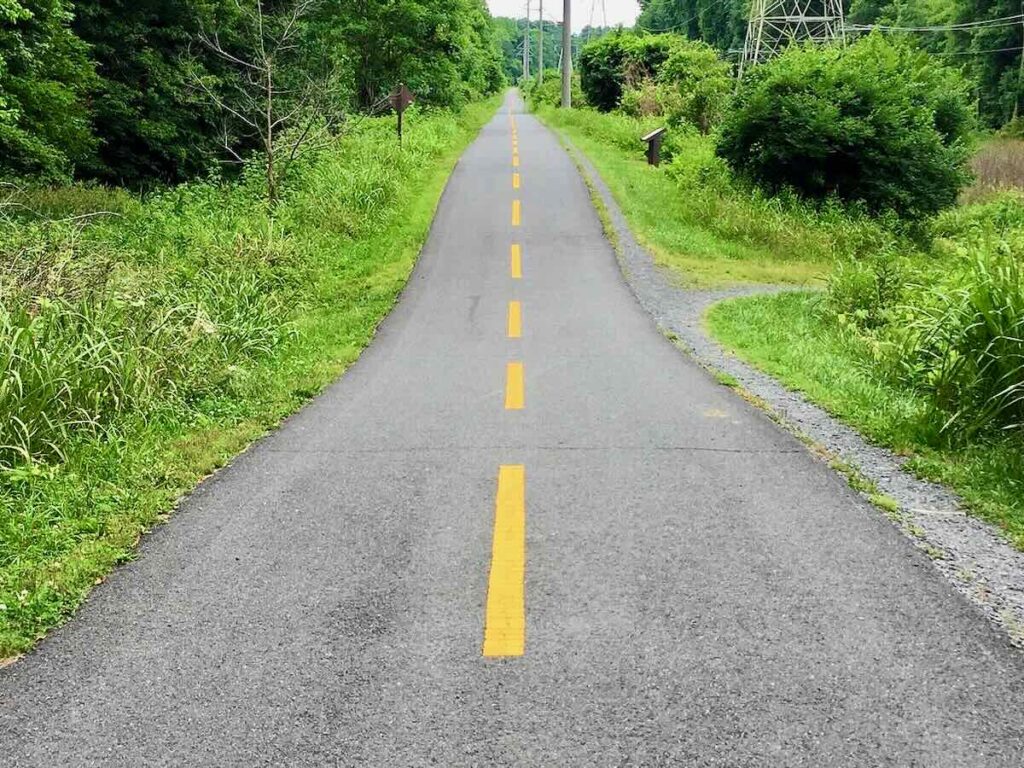 W&OD Bike Trail in Vienna Virginia