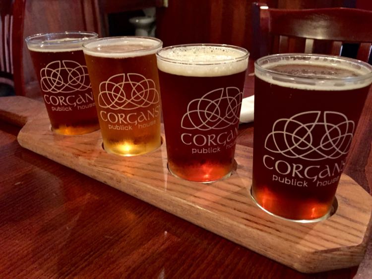 Corgans beer flight Harrisonburg VA