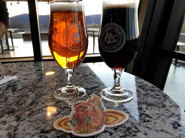 Ballast Point pints Virginias Blue Ridge Beerway