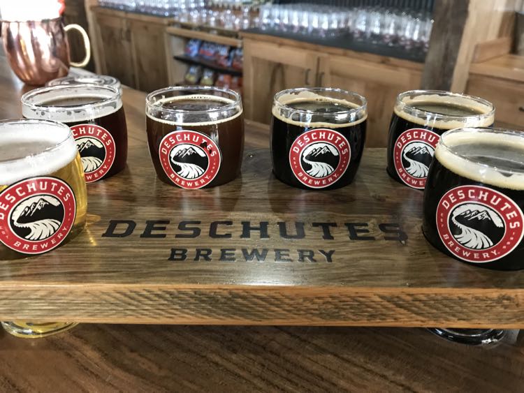 Deschutes flight Viirginia's Blue Ridge Beerway