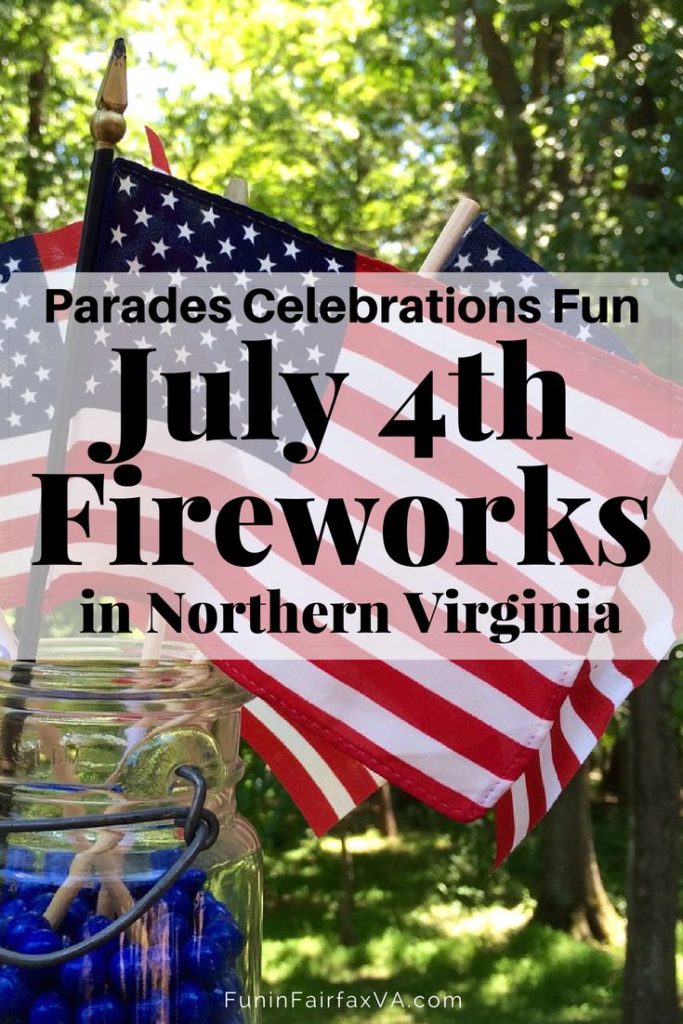 Virginia USA events. July 4th fireworks in Northern Virginia plus patriotic parades and celebrations in the Washington DC area.